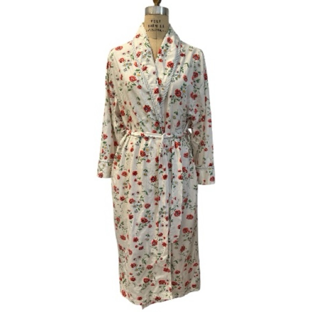 Vintage Victoria's Secret Country Floral Cottagecore Oversized Robe,  XS/S